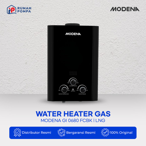 [EZM.1160044] Water Heater Gas Modena GI 0680 FCBK | LNG