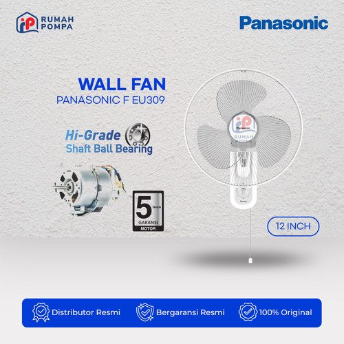 [EZM.1160062] Kipas Angin Dinding Low Watt 12 inch Panasonic F EU309