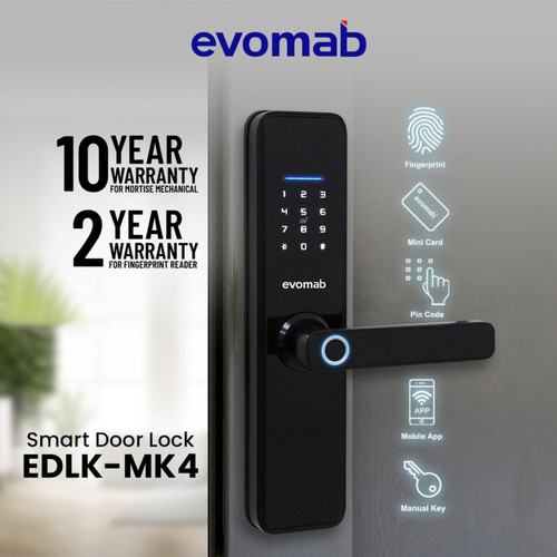 [EZM.1160079] Kunci Pintu Digital Wifi Smart Lock Evomab EDLK-MK4