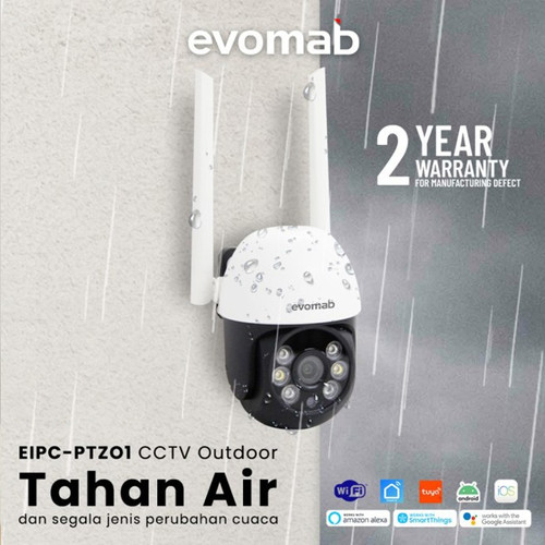 [EZM.1160080] 360° Ip Kamera CCTV Outdoor 1080p Wifi Evomab EIPC-PTZO1 - CCTV