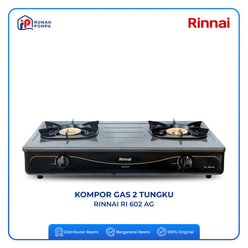 [EZM.1160093] Kompor Gas Dua Tungku Rinnai RI 602 AG