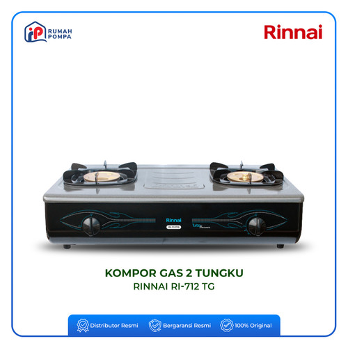 [EZM.1160094] Kompor Gas Dua Tungku Rinnai RI 712 TG