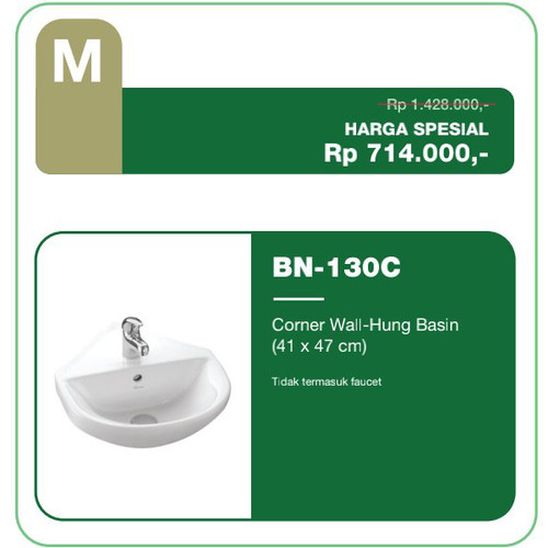 [EZM.1160124] Wastafel Dinding Wasser BN-130 G