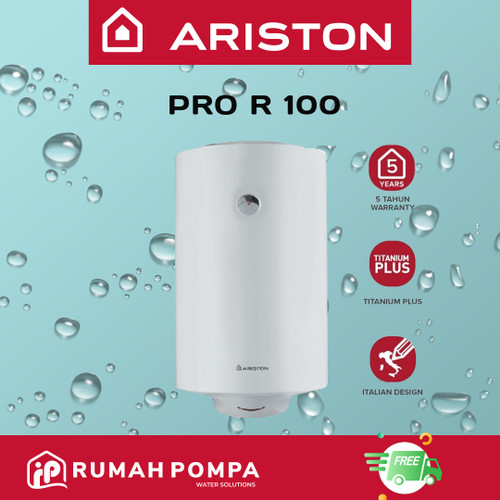 [EZM.1160472] Water Heater Listrik Ariston 100 Liter PRO R 100 V