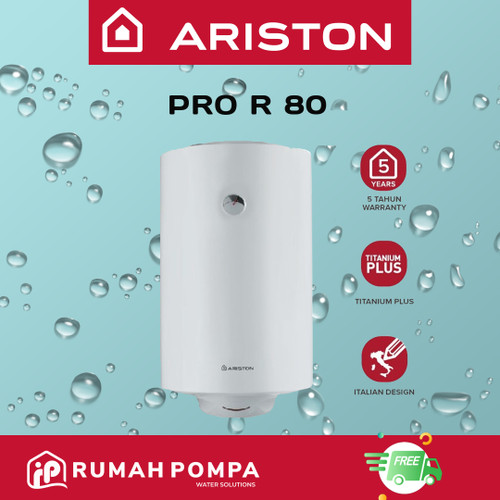 [EZM.1160473] Water Heater Listrik Ariston 80 Liter PRO R 80 L