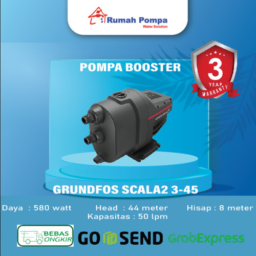 [EZM.1160592] Pompa Booster Grundfos Scala 1 3-45 Pompa Pendorong