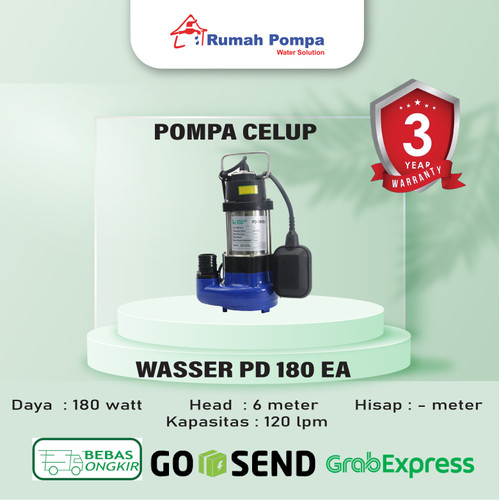 [EZM.1161029] Pompa Air Celup Sirkulasi Kotor & Asin Wasser PD-180 EA