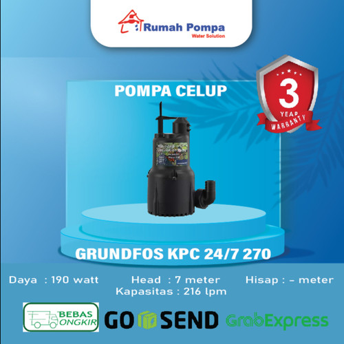 [EZM.1161140] Pompa Celup Grundfos KPC 24/7 270