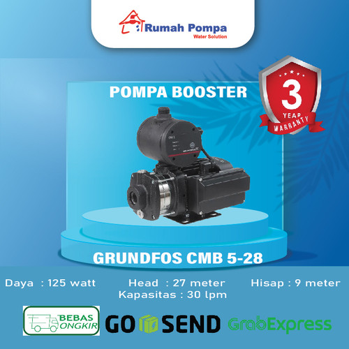 [EZM.1161156] Pompa Pendorong Booster Grundfos CMB 5-28