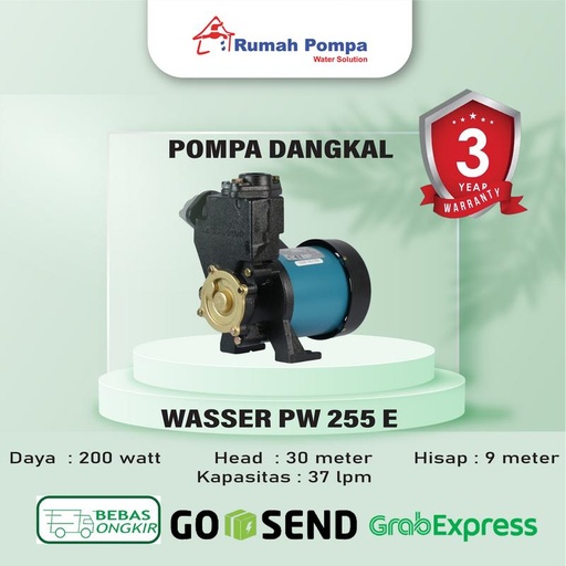 [EZM.1161217] POMPA AIR WASSER PW 225EA ORIGINAL - POMPA SUMUR DANGKAL
