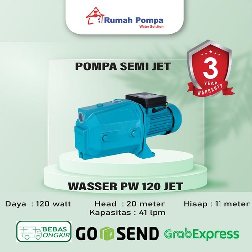 [EZM.1161218] POMPA AIR WASSER PW 225E ORIGINAL - POMPA SUMUR DANGKAL