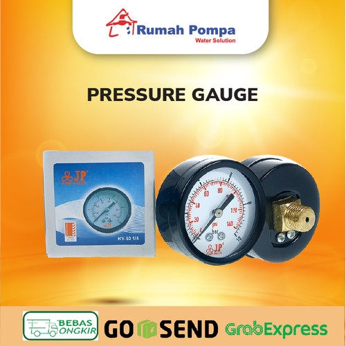 [EZM.1161356] PRESURE GAUGE JP 1/4 Drat di belakang