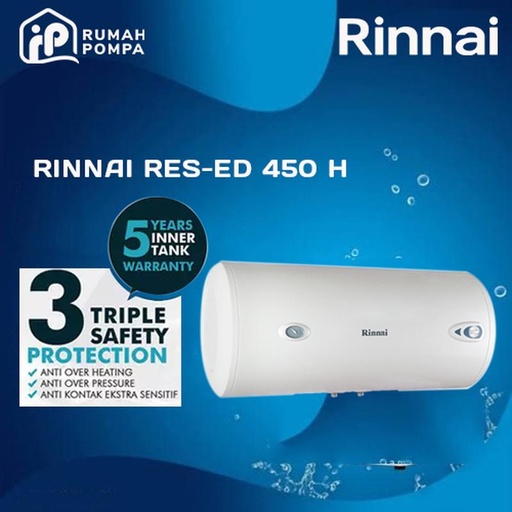 [EZM.1161402] Water Heater Rinnai RES-ED 450H-W | 50 Liter