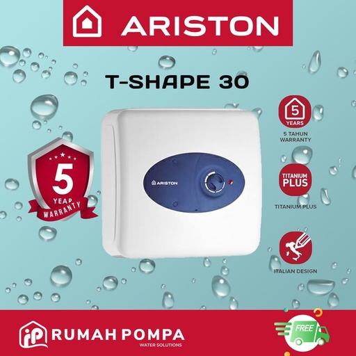 [EZM.1161406] Water Heater Ariston TSHAPE 30 800 Watt | Made in Italy