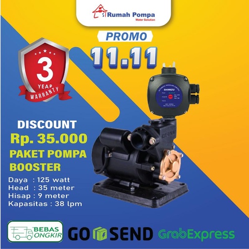 [EZM.1161419] Pompa Air Maspion 127 BMA + APC Shimizu