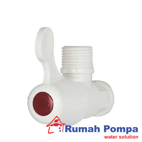 [EZM.1161503] Stop Kran Plastik Shower/Closet LESSO 1/2" Keran Model Putar