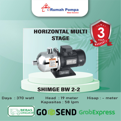 [EZM.1161635] Pompa Horizontal Multi Stage Centrifugal Pump SHIMGE BW 2-2