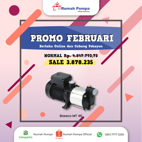 [EZM.1161810] POMPA TRANSFER HORIZONTAL MULTI STAGE BOSSCO MT 46