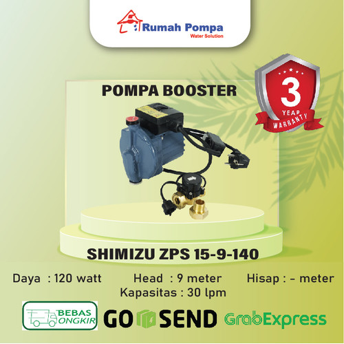 [EZM.1161864] Pompa Booster Shimizu ZPS15-9-140 Original