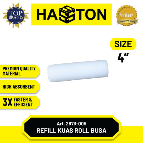 [EZM.1190023] Hasston Refill Kuas Roll Spon 4" / Kuas Roll Busa (2873-005)