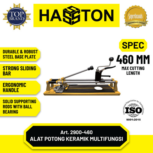 [EZM.1190113] Hasston Pemotong Keramik Multifungsi 3 in 1 / Multifunction Tile Cutter (2900)