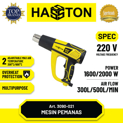[EZM.1190543] Hasston Mesin Pemanas 2-Temp / Heat Gun / Hot Air Gun (3090-021)