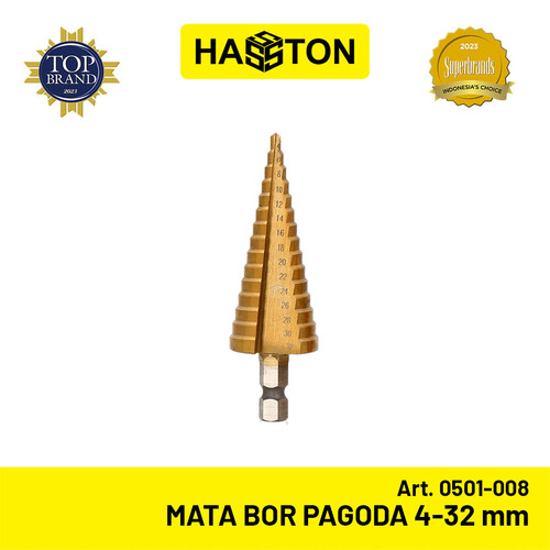 [EZM.1190595] Hasston Mata Bor Pagoda Multi 3-32 mm / HSS Titanium Coated (0501-008)