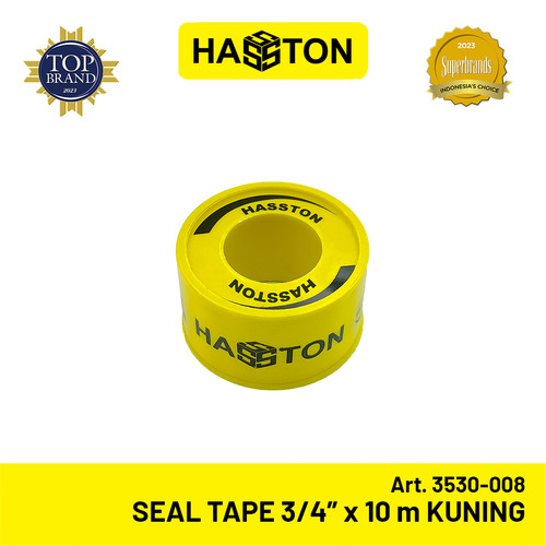 [EZM.1190599] Hasston Seal Tape 3/4"x10m Kuning / Seltip Pipa (3530-008)