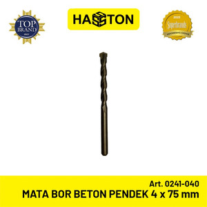 [EZM.1190753] Hasston Mata Bor Beton Pendek 4mm x 75mm / Drill Bit (0241-040)