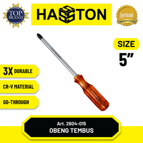 [EZM.1191023] Hasston Obeng Ketok Tembus CRV Whisky 5” x 6 mm (+) (2604-015)