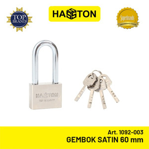 [EZM.1191165] Hasston Gembok Satin Leher Panjang 60mm / Safety Padlock (1092-003)