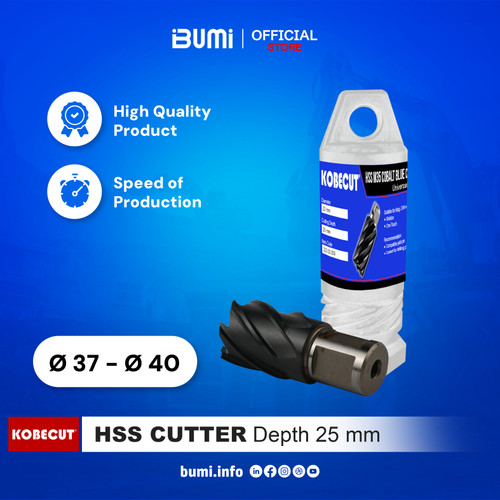 [EZM.4000084] Matabor Kobecut HSS O 37 s/d 40, max. tebal 25 mm.