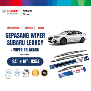 [EZR.2400001] Bosch Wiper Advantage Depan dan Belakang Mobil Subaru Legacy Set 24 - 18 Inci dan H354
