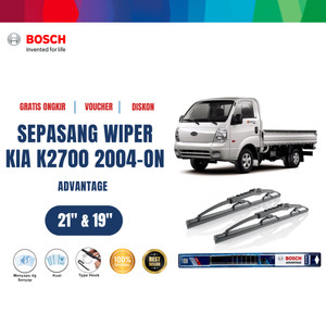 [EZR.2400011] Bosch Sepasang Wiper Kaca Mobil KIA K 2700 2004-on Advantage 21" & 19" - 2 Buah/Set