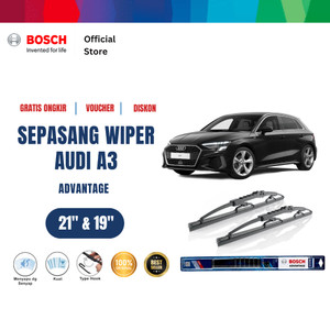 [EZR.2400012] Bosch Sepasang Wiper Kaca Mobil Audi A3 Advantage 21 dan 19 Inci