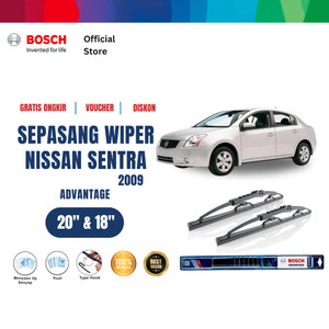 [EZR.2400017] Bosch Sepasang Wiper Kaca Mobil Nissan Sentra (2009) Advantage 20" & 18"