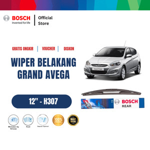 [EZR.2400029] Bosch H307 Rear Wiper Belakang Mobil Hyundai Grand Avega Size 12 Inci