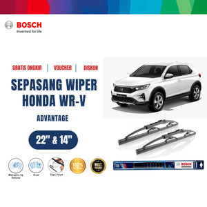 [EZR.2400039] Bosch Advantage Wiper Sepasang Depan Mobil Honda WR-V Size 22 dan 14 Inci