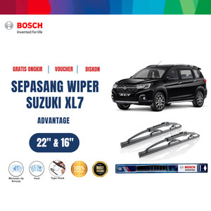 [EZR.2400040] Bosch Advantage Wiper Sepasang Depan Mobil Suzuki XL7 Size 22 dan 16 Inci