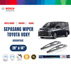 [EZR.2400044] Bosch Advantage Wiper Sepasang Depan Mobil Toyota Voxy Size 28 dan 14 Inci