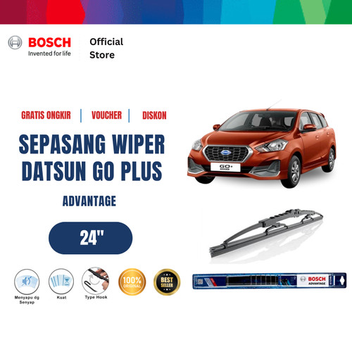 [EZR.2400051] Bosch Advantage Wiper Depan Mobil Datsun Go+  24"