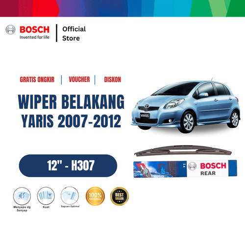 [EZR.2400058] Bosch H307 Rear Wiper Belakang Mobil Yaris 2007-2012 - Lock 2 Size 12 Inci