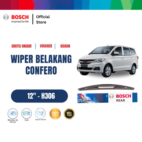 [EZR.2400070] Bosch Rear Wiper Kaca Belakang Mobil Wuling Confero 12" H306