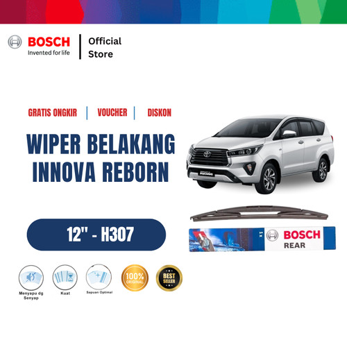 [EZR.2400076] Bosch Rear Wiper Kaca Belakang Mobil Innova Reborn 12" H307 - 1 Buah