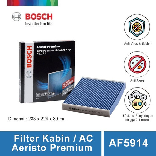 [EZR.2400236] Bosch AF5914 Aeristo Premium Filter Kabin /AC Mobil CRV Odyssey 2 & 3