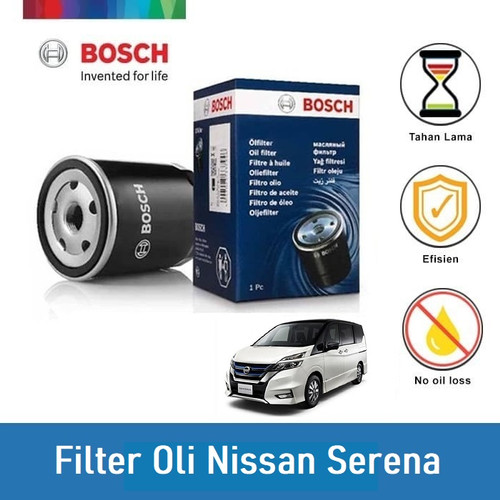 [EZR.2400328] BOSCH Filter Oli Mobil Nissan Serena 0986AF1014 - 1 Pcs - Warna