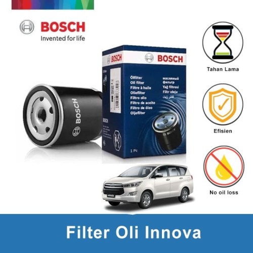 [EZR.2400333] BOSCH Filter Oli Mobil Toyota Kijang Innova (0986AF1042) - 1 Pcs