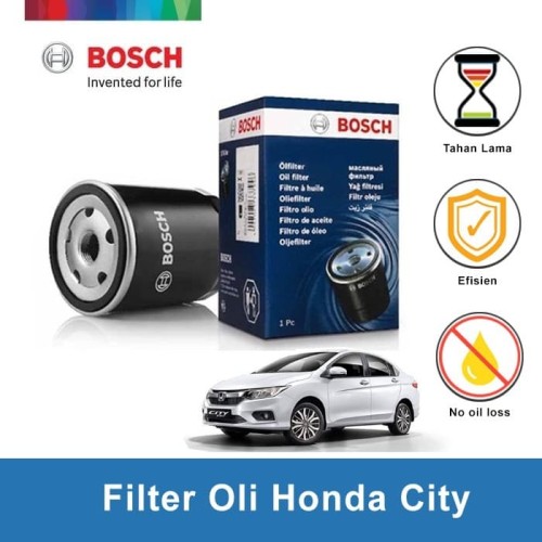 [EZR.2400339] BOSCH Filter Oli Mobil Honda City (0986AF0126) - 1 Pcs