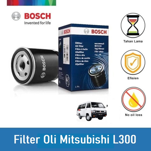 [EZR.2400342] BOSCH Filter Oli Mobil Mitsubishi L300 (0986AF1019) - 1 Pcs - Warna
