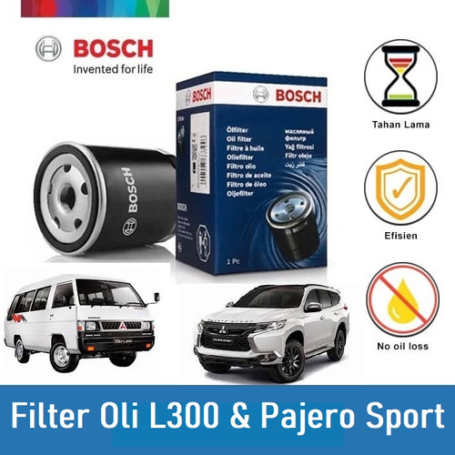 [EZR.2400343] BOSCH Filter Oli Mitsubishi L300, Pajero Sport (0986AF1019) - 1 Pcs - Warna